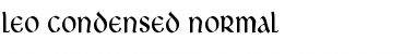 Leo Condensed Normal Font