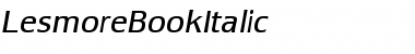 LesmoreBookItalic Font