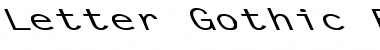 Letter Gothic-Bold Ex Left Regular Font