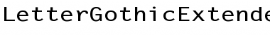 LetterGothicExtended Font