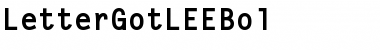 LetterGotLEEBol Regular Font