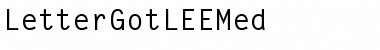LetterGotLEEMed Regular Font