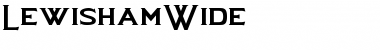 LewishamWide Normal Font