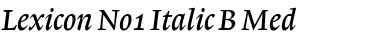 Lexicon No1 Italic B Med Font