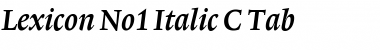 Lexicon No1 Italic C Tab
