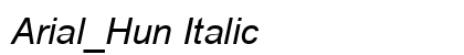 Arial_Hun Italic