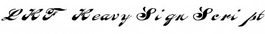 LHF Heavy Sign Script Normal Font