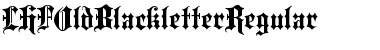 LHFOldBlackletterRegular Medium Font