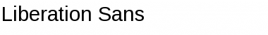 Liberation Sans Regular Font