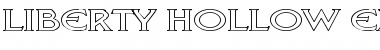 Liberty Hollow Ex Regular Font