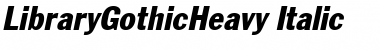 LibraryGothicHeavy Italic