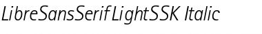 Download LibreSansSerifLightSSK Font