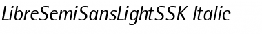 LibreSemiSansLightSSK Italic