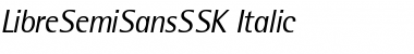 LibreSemiSansSSK Italic