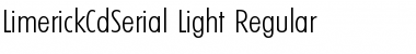 LimerickCdSerial-Light Regular Font
