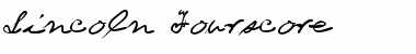 Lincoln Fourscore Font
