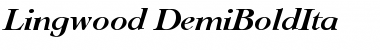 Download Lingwood-DemiBoldIta Font