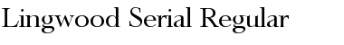 Lingwood-Serial Regular Font