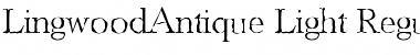 LingwoodAntique-Light Font