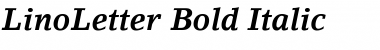 LinoLetter BoldItalic