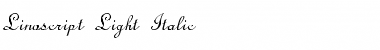 Linoscript-Light Italic Italic Font