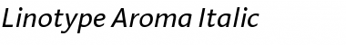 LinotypeAroma Italic Font