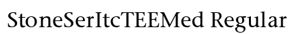 StoneSerItcTEEMed Regular font free download