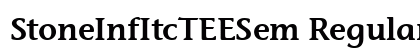 StoneInfItcTEESem Regular font free download