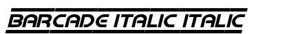 Barcade Italic Italic Font Preview