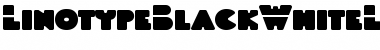 LTBlackWhiteLaser Font