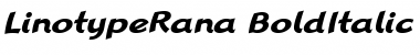 LTRana Regular BoldItalic Font