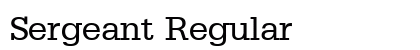 Sergeant Regular Preview