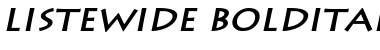 ListeWide Font