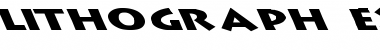 Lithograph Extended Leftie Regular Font