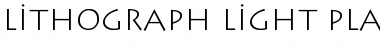 Lithograph Light Plain Font