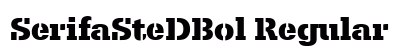 SerifaSteDBol Regular font free download