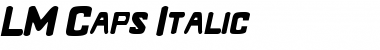 Download LM Caps Italic Font