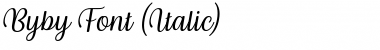 Byby Italic Font
