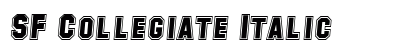 SF Collegiate Italic Preview