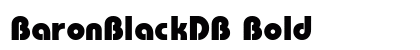 BaronBlackDB Bold font free download