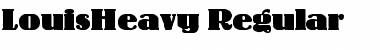 LouisHeavy Regular Font