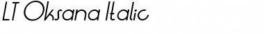 LT Oksana Italic