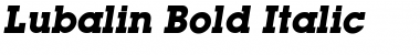 Lubalin Bold Italic Font