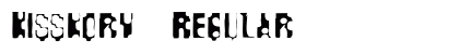 Kisskorv Regular Font Preview