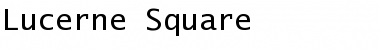 Lucerne Square Regular Font