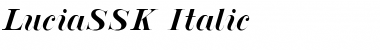 LuciaSSK Italic Font