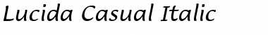 Lucida Casual Italic Font
