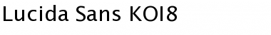 Lucida Sans KOI8 Regular Font