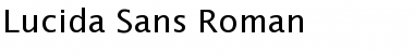 LucidaSans Roman Regular Font
