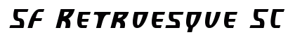 SF Retroesque SC Italic Font Preview